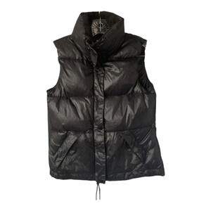 Aritzia Community Semper Down Puffer Vest Gorpcore Black  XS